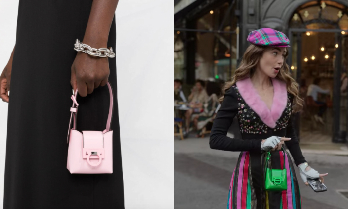 Emily in Paris同款手袋｜Salvatore Ferragamo Trifolio Mini Bag近年來相當流行的Mini Bag也有出現在劇中，就是這款Salvatore Ferrag